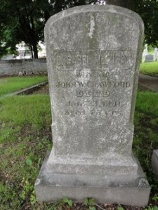 L. Isabel McCurdy Crawford gravestone